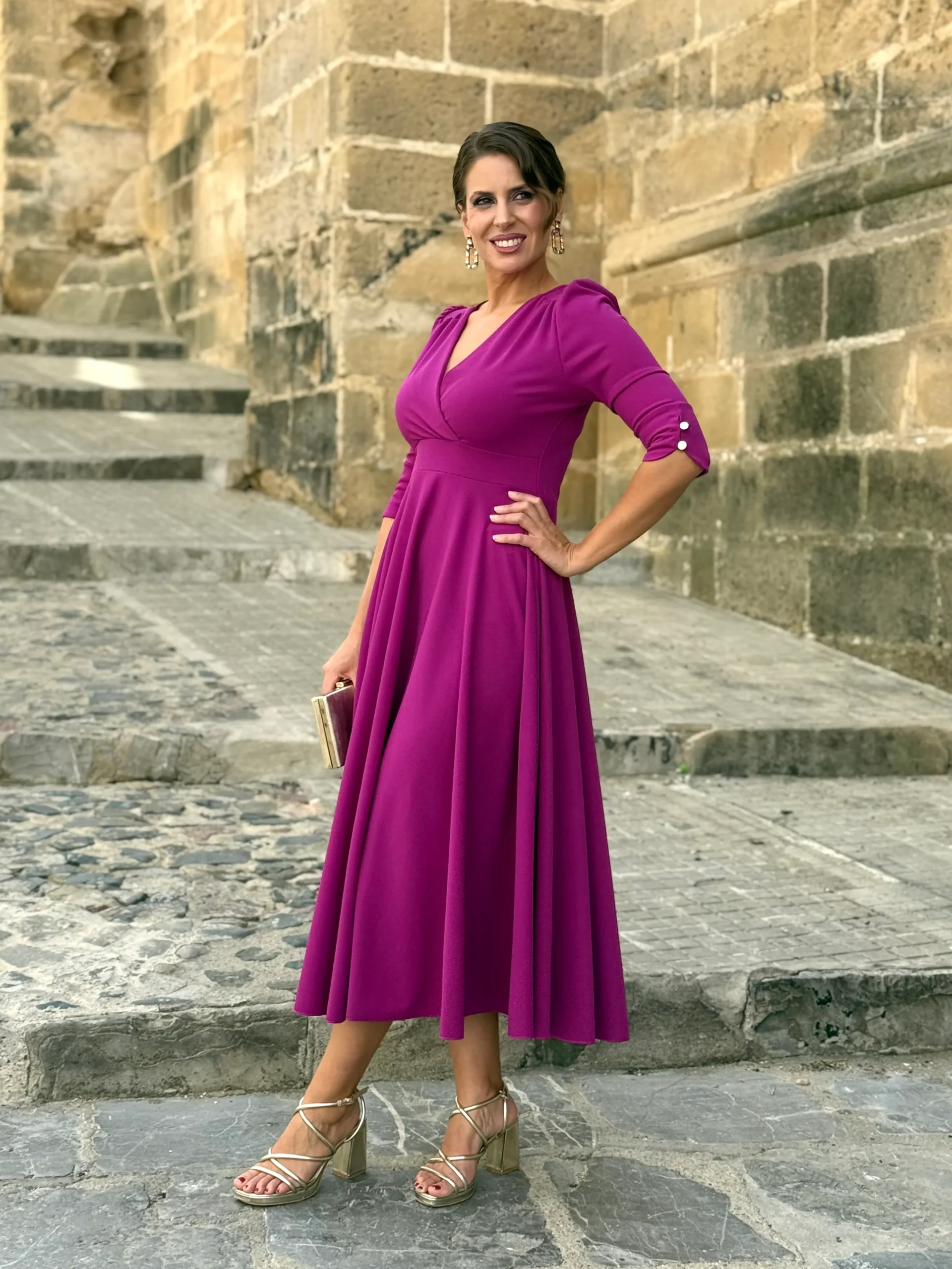 Vestido Yanet Buganvilla - Imagen 3