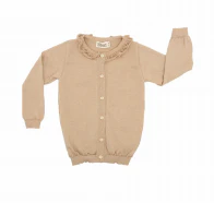 Cardigan de hilo NINA & BEN Volados Beige