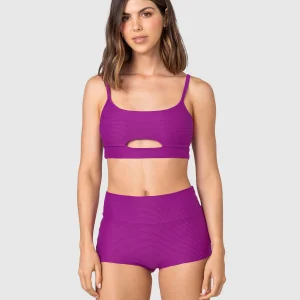 Bikini top + short de tiro alto