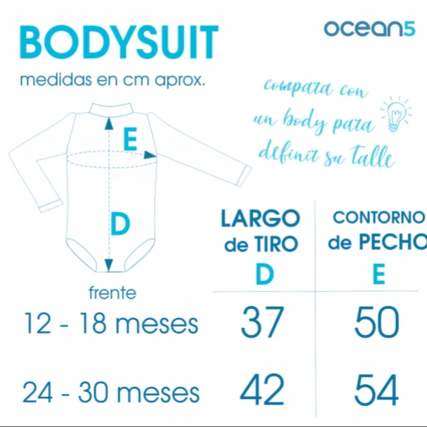 Bodysuit con Protecci贸n UV - OCEAN 5 - Imagen 4