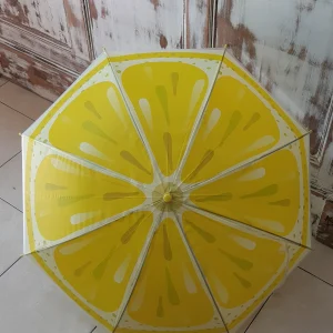 Paraguas Frutas limón con silbato - apertura automática