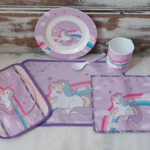 Set  completo de jardín 6 piezas  Unicornio