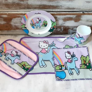 Set  completo de jardín 6 piezas  Hello Kitty en Unicornio