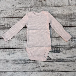 Body CARTERS Original Bodysuits Rayado Rosa & Gris