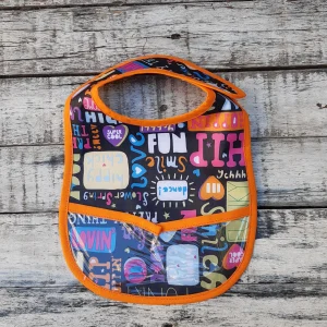 Babero para comer  impermeable y reversible