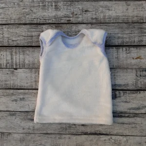 Chaleco de Micropolar Soft  con cuello americano NATURAL