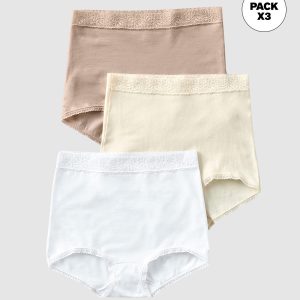 Paquete x 3 calzones clásicos de ajuste y cubrimiento total