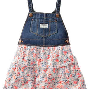 Jardinero OSHKOSH FLORAL TIERED JUMPER