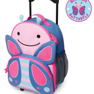 Mochila SKIP HOP Zoo Kids Rolling Luggage (mariposa)