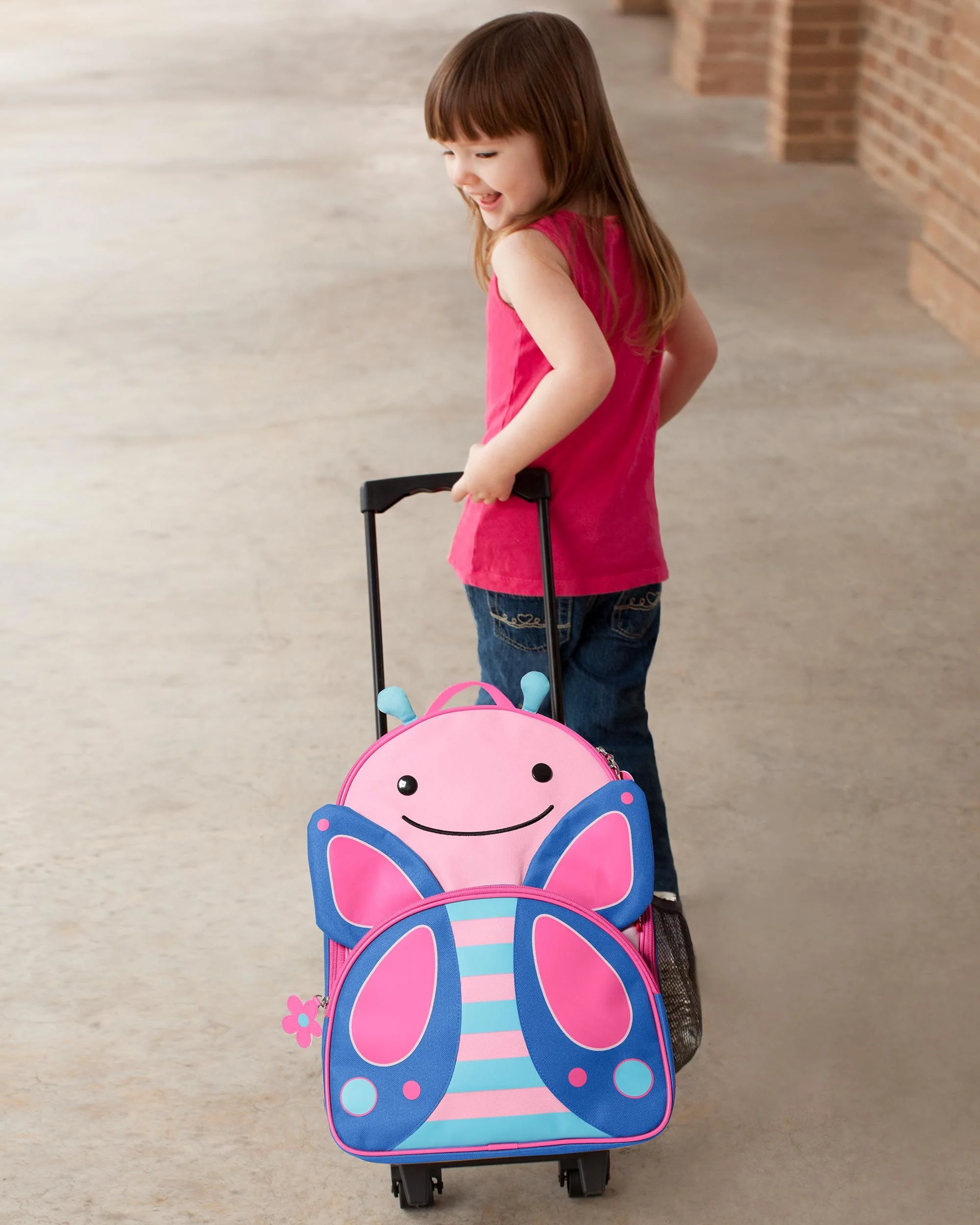 Mochila SKIP HOP Zoo Kids Rolling Luggage (mariposa) - Imagen 4