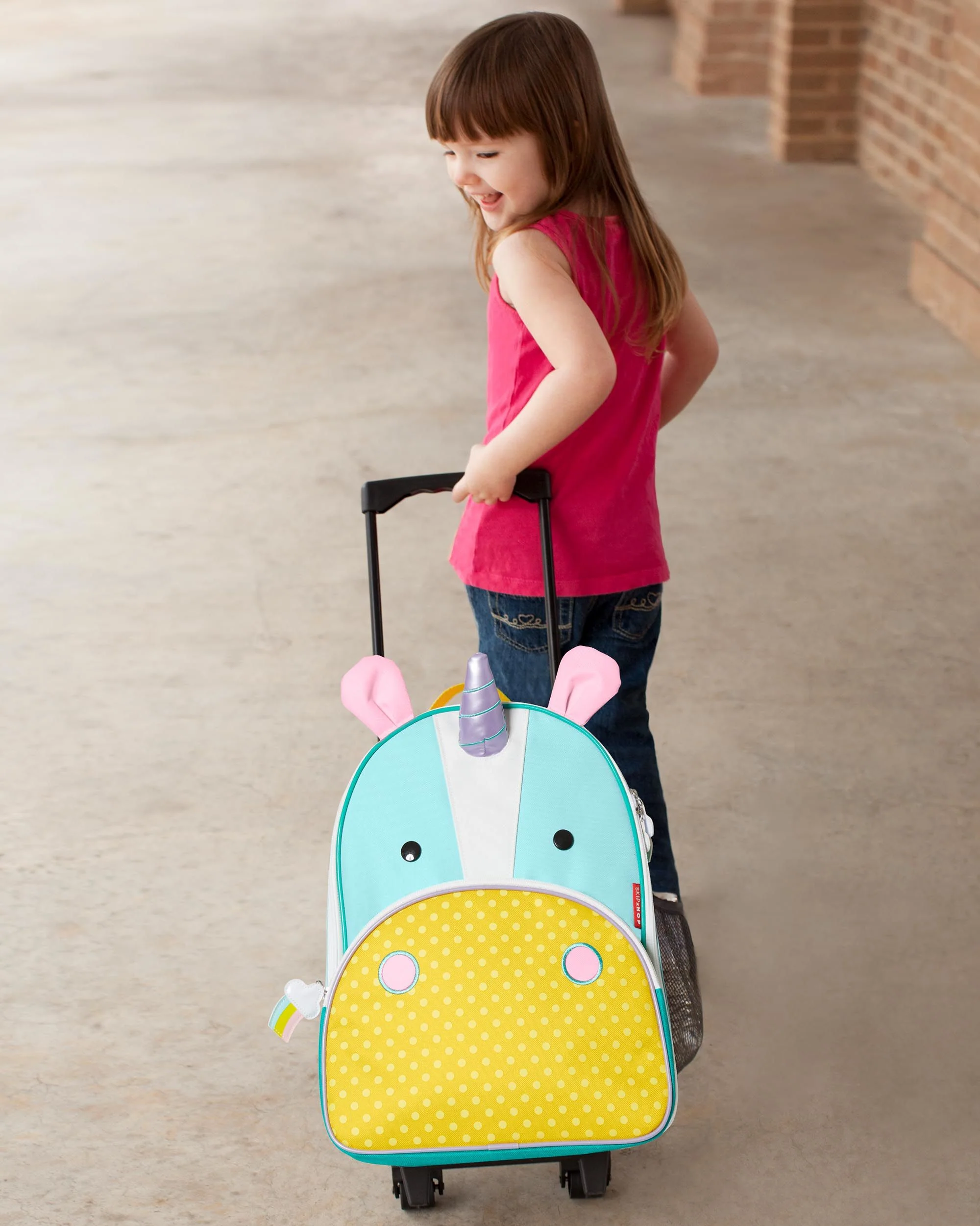 Mochila SKIP HOP Zoo Kids Rolling Luggage (unicornio) - Imagen 4