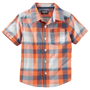 Camisa OSHKOSH Plaid Button-Front Shirt