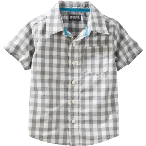 Camisa OSHKOSH Checkered Button-Front Shirt