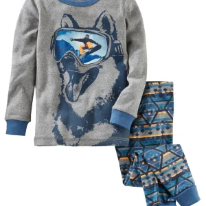 Pijama OSHKOSH 2-Piece Snow Dog Snug Fit Cotton PJs