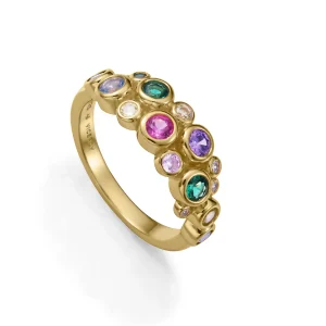 Anillo Plata De Ley Baño Oro Circ Sra Jewels