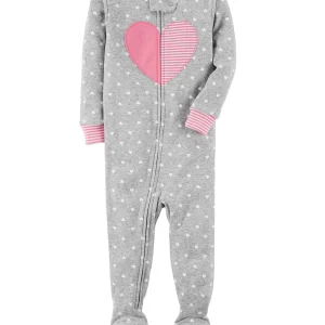 Pijama CARTERS 1-Piece Heart Snug Fit Cotton PJs