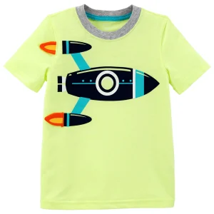 Remera CARTERS Neon Rocket Ship Tee