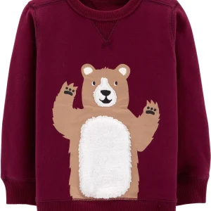 Buzo CARTERS Bear Fleece Sweatshirt ( frisado )