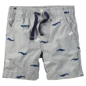 Shorts CARTERS Pull-On Gator Print Shorts