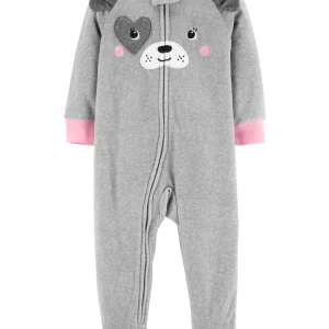 Pijama CARTERS 1-Piece Dog Fleece Footless PJs