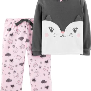 Pijama CARTERS 2-Piece Cat Fleece PJs Micropolar