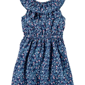 Vestido CARTERS Floral Ruffle Dress