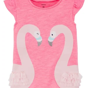 Remera CARTERS Flamingo Flutter Jersey Tee