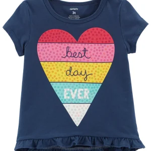 Remera CARTERS Best Day Ever Hi-Lo Matchtastic Tee