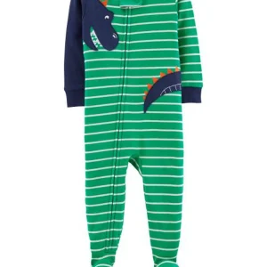 Pijama CARTERS 1-Piece Dinosaur Footed Snug Fit Cotton PJs
