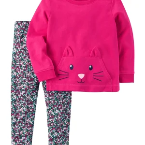 Conjunto CARTERS 2-Piece Character Top & Legging Set