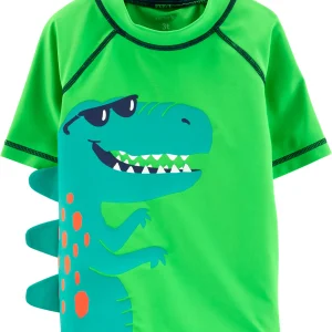 Remera con proteccion UV CARTERS Dinosaur Rashguard
