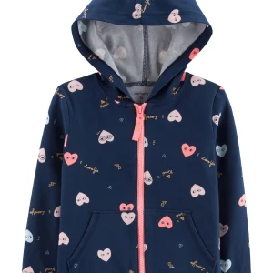 Campera Buzo CARTERS Heart Zip-Up Lounge Hoodie