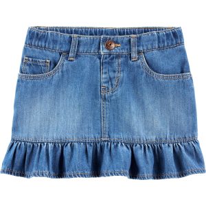 Pollera OSHKOSH Ruffle Hem Denim Skirt