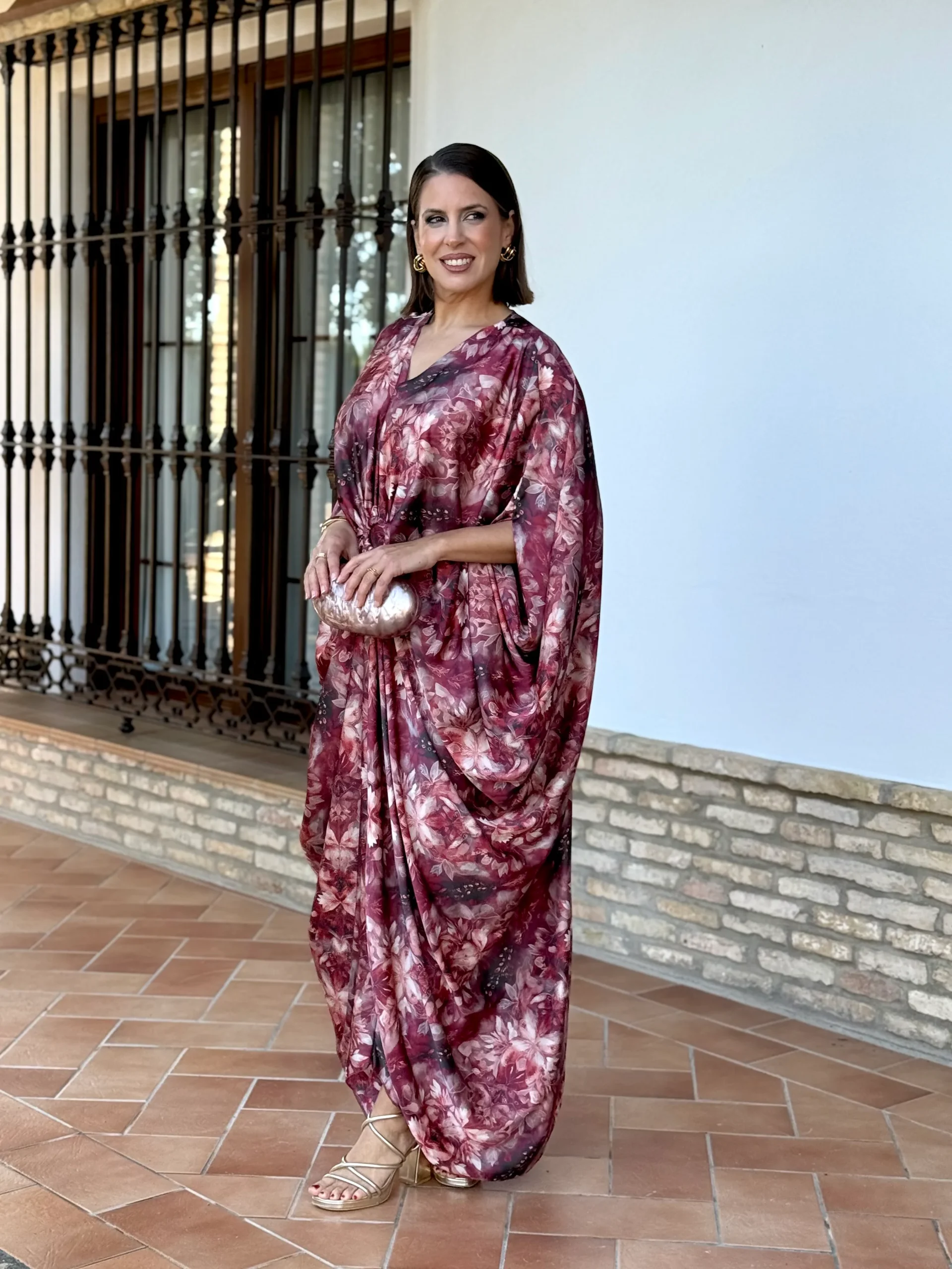 Vestido Olimpia Burdeos - Imagen 3