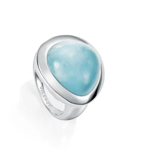 Anillo De Plata Y Aguamarina Sra Jewels