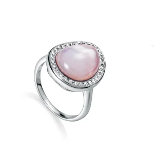 Anillo Plata Madre Perla Y Circonitas Sa Jwl