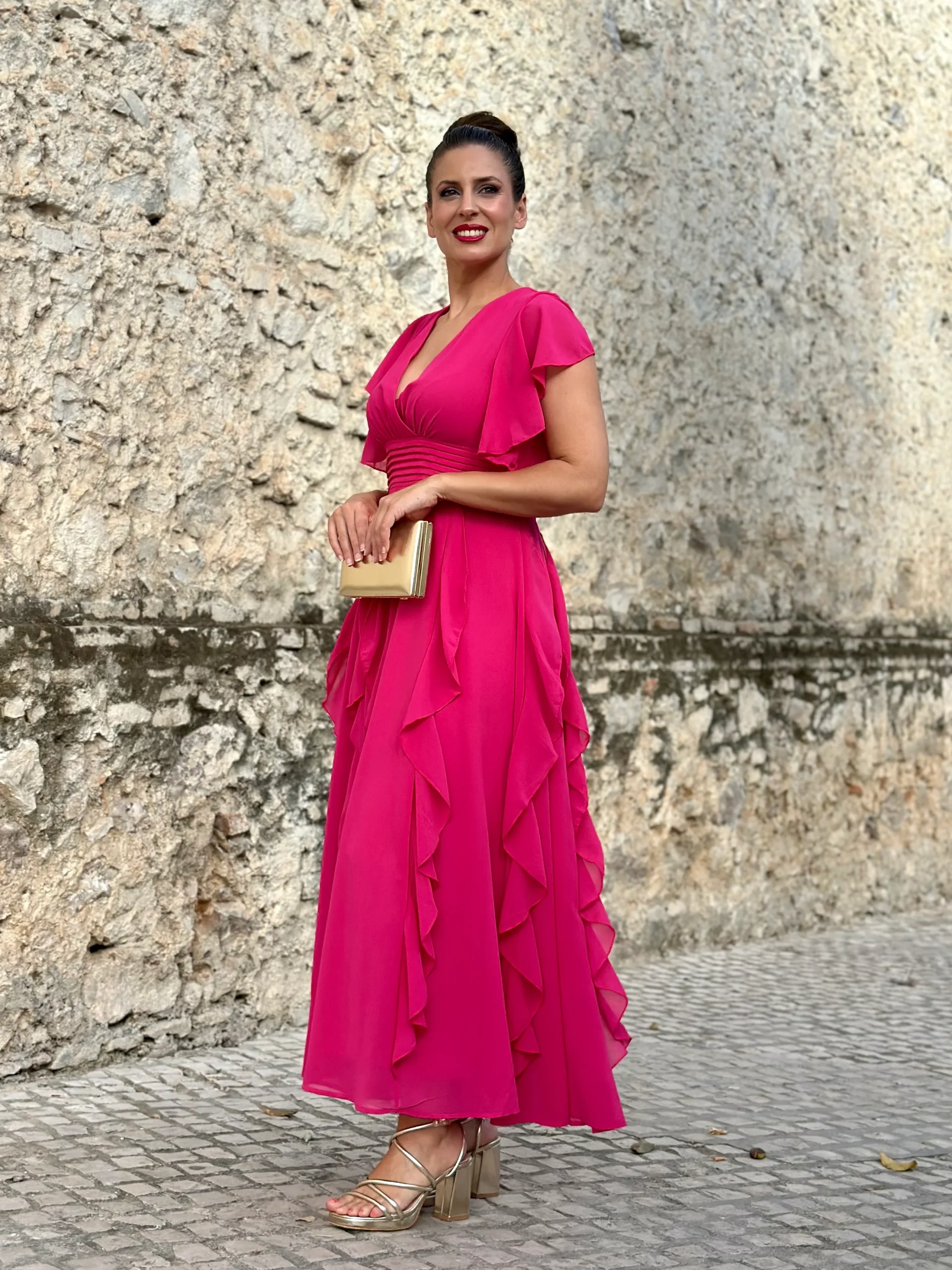 Vestido Sibelia Fucsia - Imagen 3