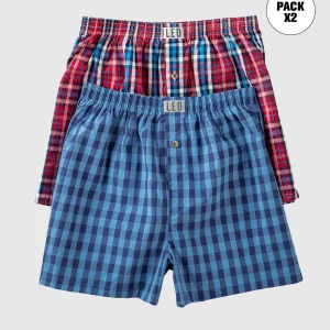Paquete x 2 bóxers sueltos en algodón, te puede llegar en cualquier estampado disponible