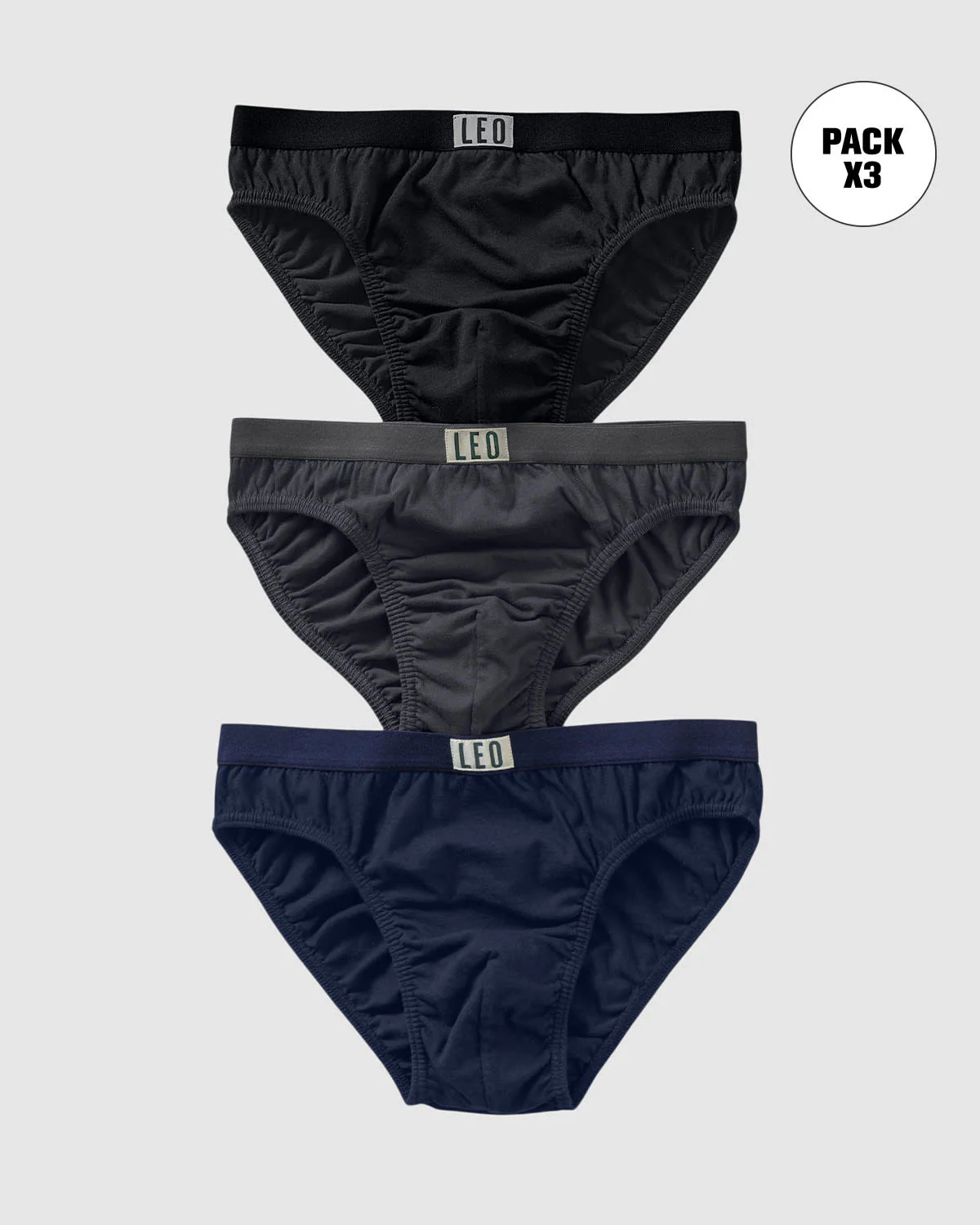 Paquete x3 calzoncillos clásicos