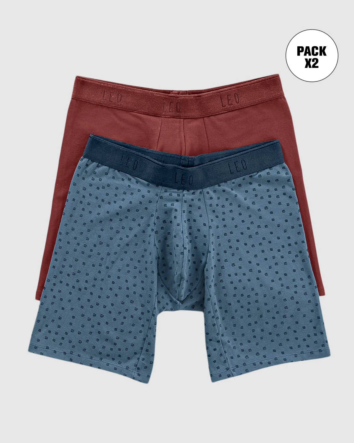 Paquete x2 b贸xers largos ajustado con algod贸n - Imagen 6