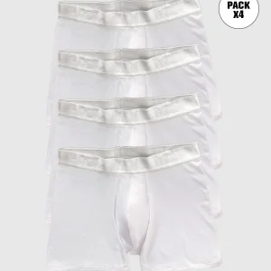 Paquete x 4 bóxers medio diseño ergonómico ultrafresco y cómodo en microfibra