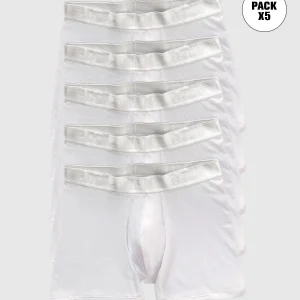 Paquete x 5 bóxers medio diseño ergonómico ultrafresco y cómodo en microfibra