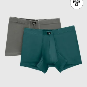 Paquete x 2 bóxers cortos en algodón