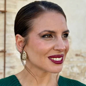 Pendientes Piña Dorado