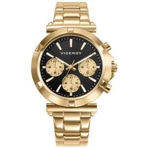 Crono Acero Ip Dorado Brazalete Sra Va