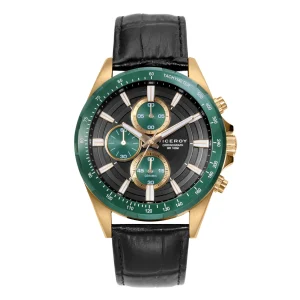 Crono Acero Ip Dorado Y Cerámica Brazalete Sr Va