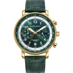 Crono Acero Ip Dorado Correa Sr Va