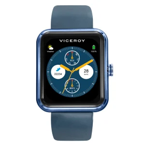 Reloj Smart Aluminio Azul Correa Va