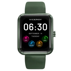 Reloj Smart Aluminio Verde Correa Va