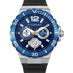 Reloj Smart Acero Ip Azul Correa Sr Va